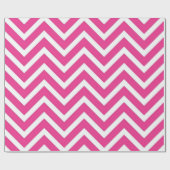 Prachtig roze zigzag patroon wrapping papier (Vlak)