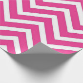 Prachtig roze zigzag patroon wrapping papier (Hoek)
