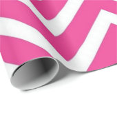 Prachtig roze zigzag patroon wrapping papier (Rol Hoek)