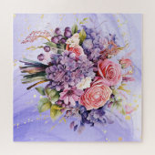 Prachtig rozenboeket bloemenboeket bloemen legpuzzel (Horizontaal)