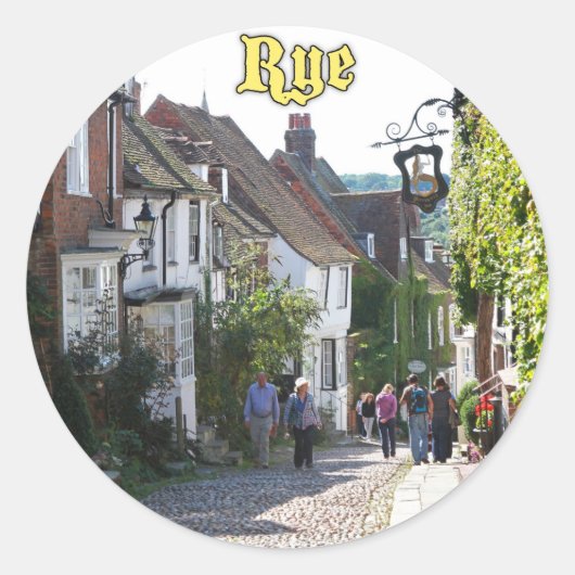 Prachtig! Rye England Ronde Sticker (Voorkant)