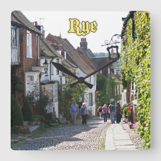 Prachtig! Rye England Vierkante Klok (Voorkant)