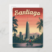 Prachtig Santiago, Chili Briefkaart (Voorkant / Achterkant)