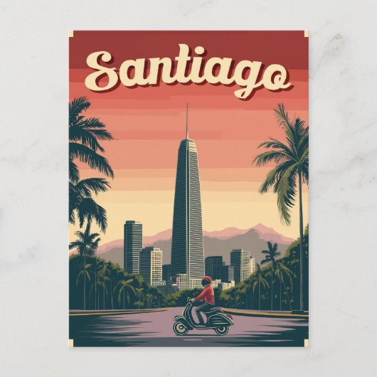 Prachtig Santiago, Chili Briefkaart (Voorkant)