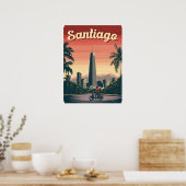 Prachtig Santiago, Chili Poster (Keuken)