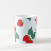 prachtig schattig aardbeipatroon. Personali Koffiemok (Center)