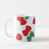 prachtig schattig aardbeipatroon. Personali Koffiemok (Links)