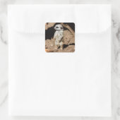 Prachtig schattig lief Afrikaans merkat dier Vierkante Sticker (Tas)