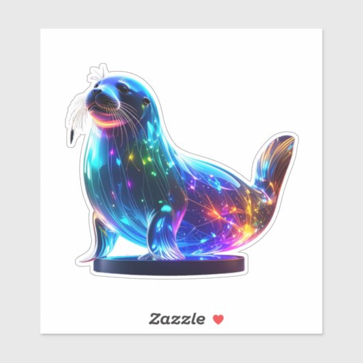 Prachtig Schattige zegel Sticker (Vel)
