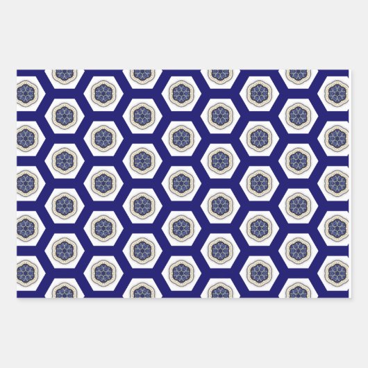 Prachtig Scheepvaart Marine Wit en Goud Inpakpapier Vel (Voorkant)