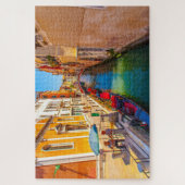 Prachtig schilderachtig uitzicht van een kanaal in legpuzzel (Verticaal)