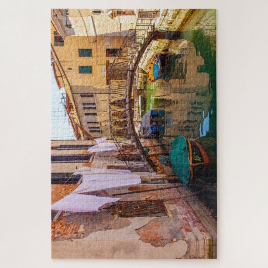 Prachtig schilderachtig uitzicht van een kanaal in legpuzzel (Verticaal)