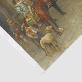 Prachtig schilderen van een 17e Scène van C voor o Tissuepapier (Detail)