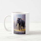 Prachtig schilderen van een olifant in zijn Natuur Koffiemok (Links)