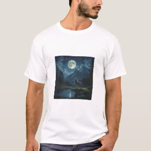 Prachtig schilderij dat de essentie van een eenlin t-shirt