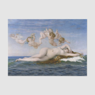 Prachtig schilderij De geboorte van Venus Decoupag Tissuepapier