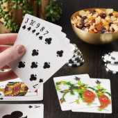 Prachtig Schilderij Masker Stamgezicht Speelkaarten (Insitu)