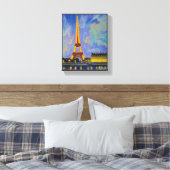 Prachtig schilderij van Eiffeltoren. Canvas Afdruk (Insitu (Slaapkamer))