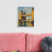 Prachtig schilderij van London Bridge Canvas Afdruk (Insitu (Woonkamer))