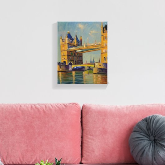 Prachtig schilderij van London Bridge Canvas Afdruk (Insitu (Woonkamer))