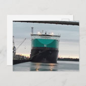 prachtig schip savannah georgia briefkaart (Voorkant / Achterkant)