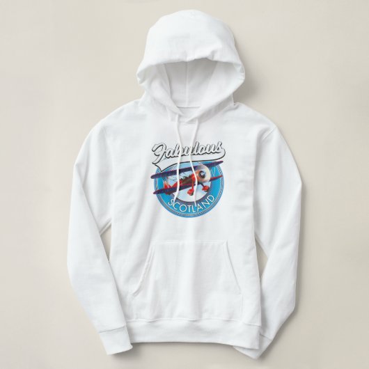 Prachtig Schotland retro stijl reis patch Hoodie (Design voorkant)