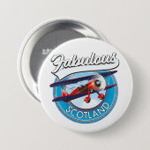 Prachtig Schotland retro stijl reis patch Ronde Button 7,6 Cm (Voorkant /achterkant)
