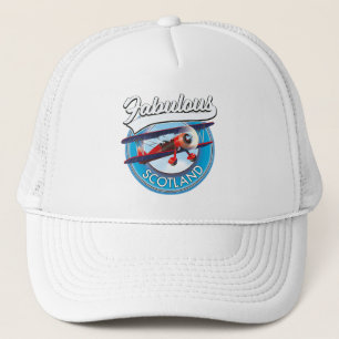 Prachtig Schotland retro stijl reis patch Trucker Pet
