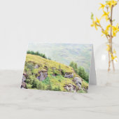 Prachtig Schots platteland Kaart (Gele Bloem)