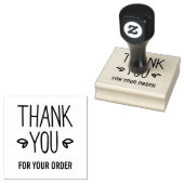 prachtig script dank u business rubberstempel (Gestempeld)