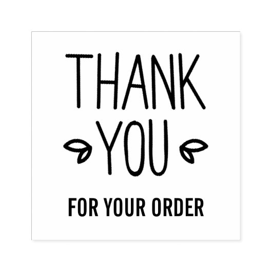 prachtig script dank u business rubberstempel (Afrduk)