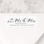 Prachtig script De toekomst Mr en Mrs Etiket