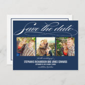 Prachtig script Save the Date Kaart (Voorkant / Achterkant)