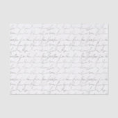 Prachtig  script tissuepapier (Voorkant)