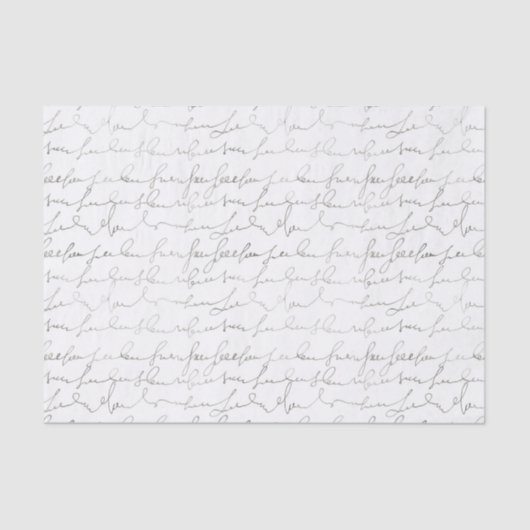 Prachtig  script tissuepapier (Voorkant)