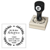 prachtig scriptadres rubberstempel (Gestempeld)