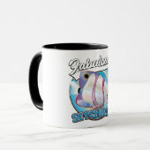 Prachtig Seychelles retro logo Mok (Voorkant links)