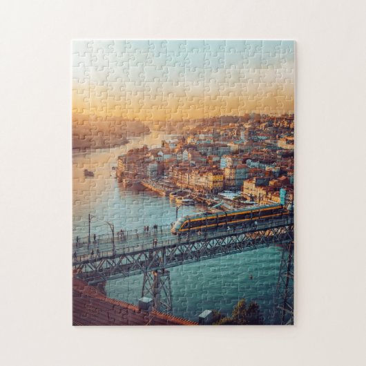 Prachtig Skyline Uitzicht van Porto Portugal Legpuzzel (Verticaal)
