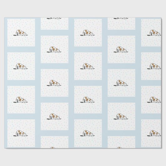 Prachtig slaappuppy wrappaper cadeaupapier (Vlak)