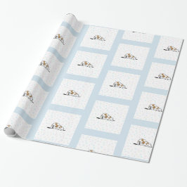 Prachtig slaappuppy wrappaper cadeaupapier