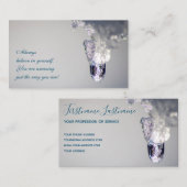 Prachtig smeltend ijs met motivatie quote visitekaartje (Voorkant / Achterkant)