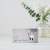 Prachtig smeltend ijs met motivatie quote visitekaartje (Staand voorkant)