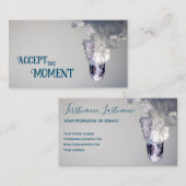 Prachtig smeltend ijs met motivatie quote visitekaartje (Voorkant / Achterkant)