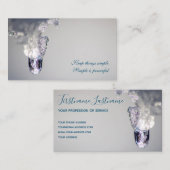 Prachtig smeltend ijs met motivatie quote visitekaartje (Voorkant / Achterkant)