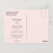 Prachtig Spaans Quinceañera Roos Briefkaart (Achterkant)