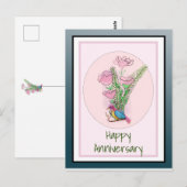 Prachtig, speciaal aangepast voor Jubileum bij vro Briefkaart (Voorkant / Achterkant)