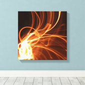 Prachtig spiraal licht canvas afdruk (Insitu (Houten vloer))