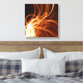 Prachtig spiraal licht canvas afdruk (Insitu (Slaapkamer))