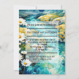 Prachtig Springtime Creek verjaardagsfeestje Kaart