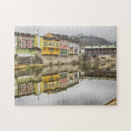 Prachtig stadsbeeld Bulgaars dorp Legpuzzel